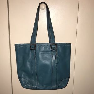 Robins Egg Blue Coach handbag